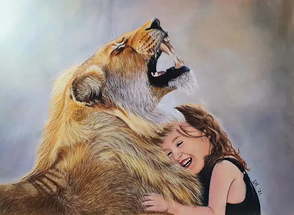 Tekening "Together" gemaakt door Creatief met Pastel