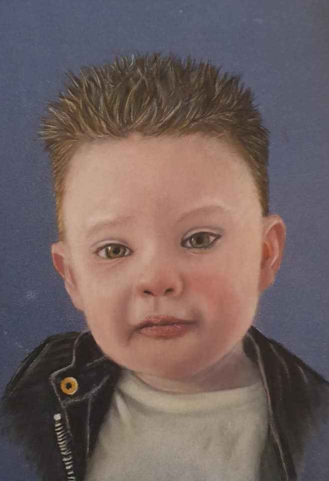 Portret tekening gemaakt van een jongen door Creatief met Pastel