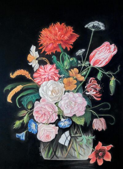 Wenskaart { Old flowers }