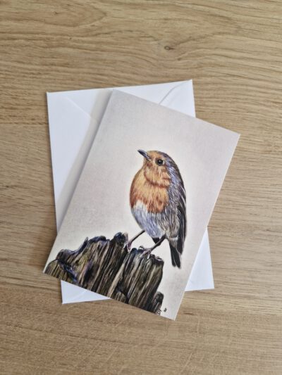 Wenskaart { Roodborstje }