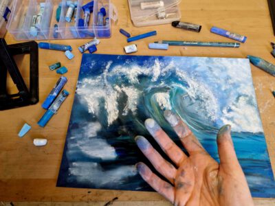 middagworkshop 'sea' met pastelpotloden en krijt. 18 juli 2026 Middagworkshop 'Sea' met pastelpotloden en krijt. 18 Juli 2026